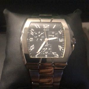 Men’s Guess Watch Black Steel